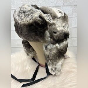 Henri Bendel Faux Fur Trapper Winter Hat NWT